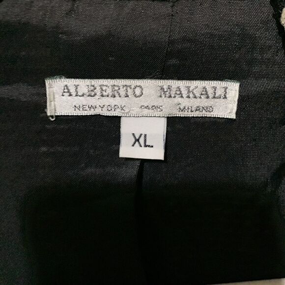 Alberto Makali Size XL Multicolor Print Drape Open Front Lagenlook Cardigan - Picture 5 of 7